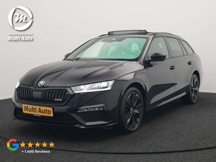 Zakelijke Lease |  Škoda Octavia 1.4 TSI RS iV Plug In Hybri, Auto's, Skoda, Dealer onderhouden, Lease, Zwart, Automaat, Hatchback
