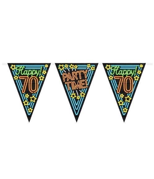 Slingers 70 Jaar Neon 10m, Hobby en Vrije tijd, Feestartikelen, Nieuw, Verzenden