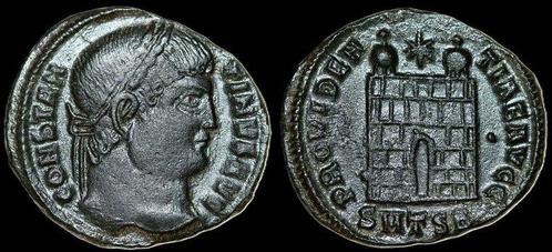 Constantine I ad 307/310-337 Æ Follis 20mm, 3 03 g Thessa.., Postzegels en Munten, Munten | Europa | Niet-Euromunten, Verzenden