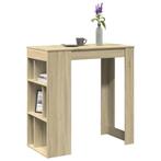 vidaXL Bartafel met rekken 102x50x103,5 cm hout sonoma, Huis en Inrichting, Verzenden, Nieuw