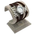 Fako® - Armband Horloge - Multi Infinity Love - Bruin, Sieraden, Tassen en Uiterlijk, Horloges | Dames, Verzenden, Nieuw