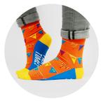 Grappige Sokken 30 Jaar Vlaggetjes 1 paar, Hobby en Vrije tijd, Feestartikelen, Verzenden, Nieuw