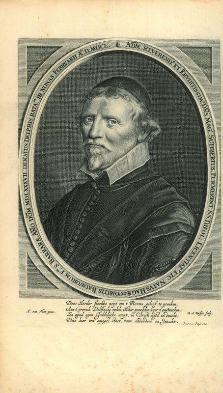 Portrait of Suitbertus Purmerent, Antiek en Kunst, Kunst | Etsen en Gravures