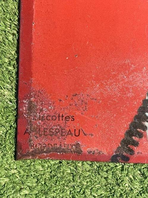 Biscottes A. Lespeau Insegna anni 50 in metallo -, Antiek en Kunst, Antiek | Wandborden en Tegels