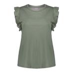 -30% Geisha  Geisha T-shirt woven ruffle  maat XL, Kleding | Dames, T-shirts, Nieuw, Groen, Verzenden