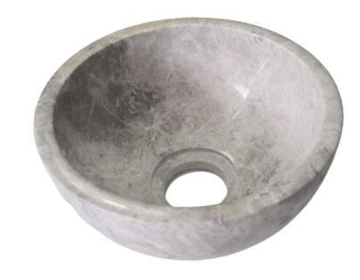 Sani Royal Fonteinkom Marmer Tundrey Grey 20cm, Doe-het-zelf en Verbouw, Sanitair