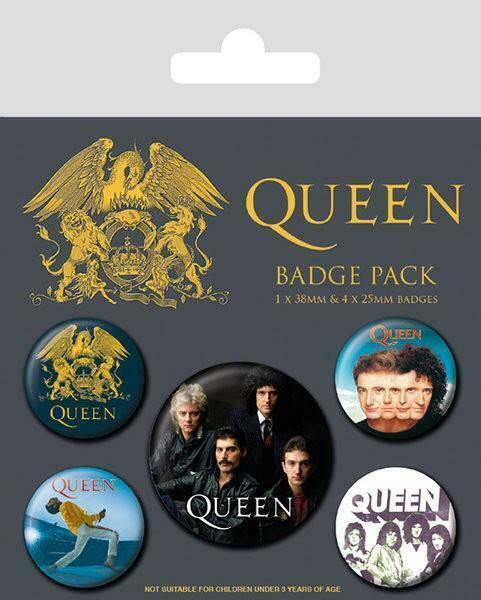 Queen Button Albums 5-pack, Verzamelen, Muziek, Artiesten en Beroemdheden, Gebruiksvoorwerp, Nieuw, Ophalen of Verzenden