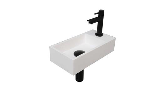 Fonteinset INK Versus 36x18x9 cm Polystone Mat Wit Met, Doe-het-zelf en Verbouw, Sanitair, Overige typen, Nieuw, Ophalen of Verzenden