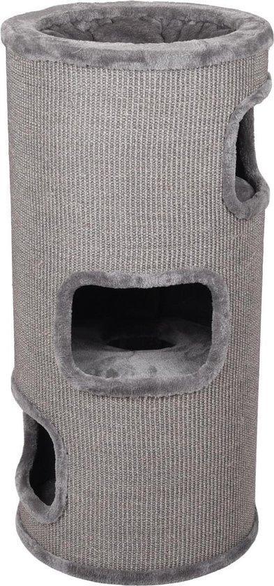 Flamingo - Krabton enes - Grijs - M - 42x42x90 cm, Dieren en Toebehoren, Katten-accessoires, Nieuw, Verzenden