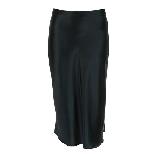 Princess goes Hollywood • zwarte satijnen midi rok • 36, Kleding | Dames, Rokken, Zwart, Nieuw, Maat 36 (S), Verzenden