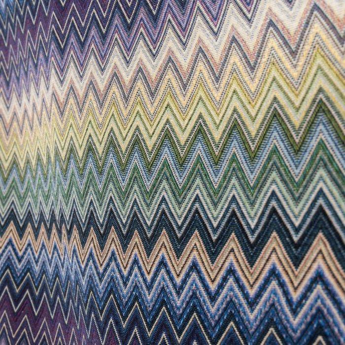 Zware Gobelin stof - Iconisch Chevron - Geïnspireerd - Blauw, Antiek en Kunst, Antiek | Kleden en Textiel