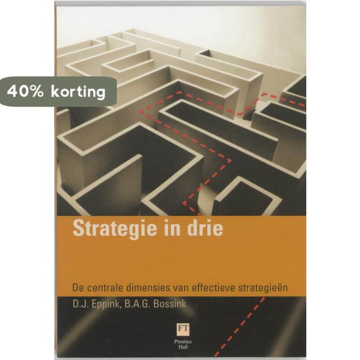 Strategie in drie 9789043007733 B.A.G. Bossink, Boeken, Economie, Management en Marketing, Gelezen, Verzenden