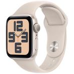 Apple Watch SE 2023 40mm Goud (Beige Siliconenband S/M), Sieraden, Tassen en Uiterlijk, Smartwatches, Verzenden, Zo goed als nieuw