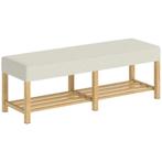 140 Cm Schoenenbank Van Massief Hout, Moderne Gangbank Met G, Verzenden, Nieuw