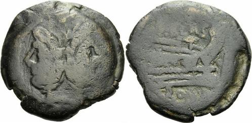 169-158 v Chr Rom Republik Cornelius Blasio As Rom 169-15..., Postzegels en Munten, Munten | Europa | Niet-Euromunten, Verzenden