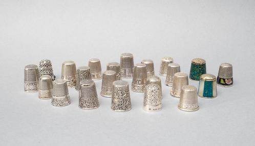Collectie zilveren vingerhoedjes. Holland/Engeland. 20e eeuw, Antiek en Kunst, Antiek | Goud en Zilver