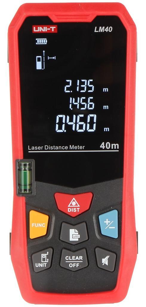 UNI-T LM40 laser afstandsmeter met meetbereik van 40 meter, Doe-het-zelf en Verbouw, Meetapparatuur, Nieuw, Ophalen of Verzenden