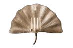 Decoratieve kandelaar GINKGO 44cm zilver handgemaakt metalen, Ophalen of Verzenden, Nieuw