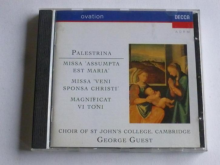 Palestrina - Masses / St. Johns Choir, George Guest, Cd's en Dvd's, Cd's | Klassiek, Zo goed als nieuw, Verzenden