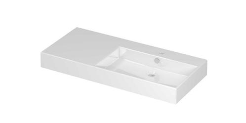 Wastafel INK Unlimited 1000x450x110 mm Glans wit 0202181, Doe-het-zelf en Verbouw, Sanitair, Overige typen, Nieuw, Ophalen of Verzenden