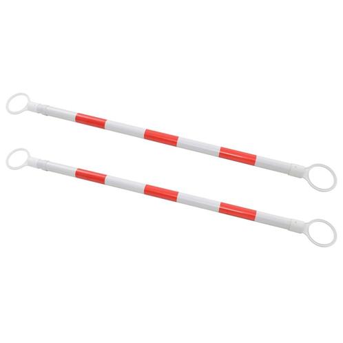 vidaXL Pylonstangen inklapbaar 116-197 cm kunststof 2 st, Huis en Inrichting, Woonaccessoires | Tekstborden en Spreuken, Nieuw