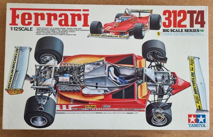 Tamiya BS1225 Ferrari 312T4 1:12 (1980), Hobby en Vrije tijd, Modelbouw | Auto's en Voertuigen, Tamiya, Verzenden