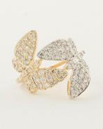 Statement ring - 14 karaat Geel goud, Witgoud - 1.06ct. tw.