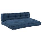 vidaXL Pallet Sofa Kussen Indigo Stof, Huis en Inrichting, Verzenden, Nieuw, Blauw