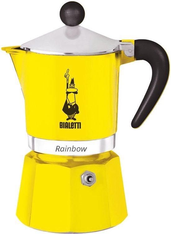 Bialetti - RAINBOW - Percolator - 1 kops - Geel, Witgoed en Apparatuur, Koffiezetapparaten, Verzenden