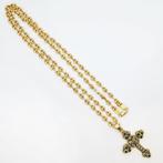 Ketting met hanger - 18 karaat Geel goud - 0.27ct. tw., Sieraden, Tassen en Uiterlijk, Antieke sieraden