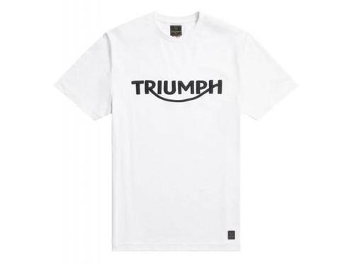 TRIUMPH - T-shirt triumph bamburgh wit /3xl - MTSS20000-XXXL, Motoren, Kleding | Motorkleding, Ophalen of Verzenden