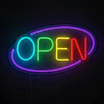 GGM Gastro | LED verlichtingsbord - OPEN - Veelkleurig & |, Verzenden, Nieuw, Effen, Bord(en)