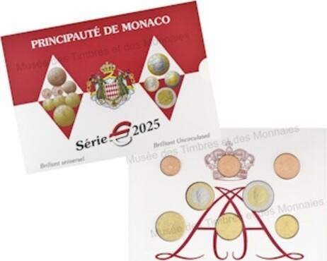 3,88 Euro Kms 2025 Monaco stempelglanz mit neuen Wertmoti..., Postzegels en Munten, Munten | Europa | Euromunten, Verzenden