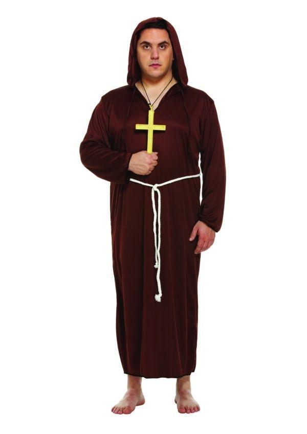 Monnik kostuum XL Plus Size, Hobby en Vrije tijd, Feestartikelen, Feestartikel, Nieuw, Verzenden
