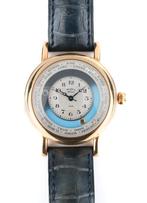 Christiaan van der Klaauw, Sieraden, Tassen en Uiterlijk, Horloges | Heren, Leer, Polshorloge, Zo goed als nieuw, Goud