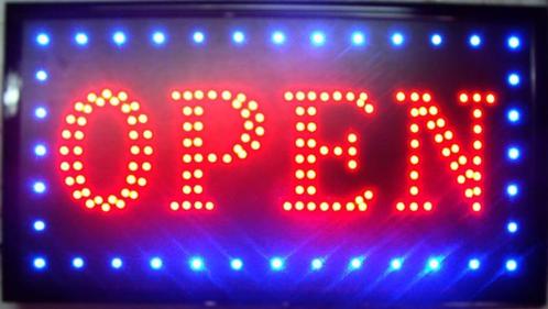 OPEN LED bord lamp verlichting lichtbak reclamebord #B15, Zakelijke goederen, Horeca | Meubilair en Inrichting, Verzenden