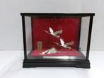 Zilver - Sterling Silver. The sculpture of the happy crane, Antiek en Kunst