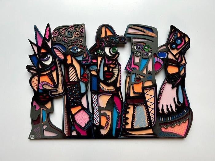 Andrzej Gudanski (1979) - Relief, Mens conversations, Antiek en Kunst, Kunst | Designobjecten