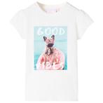 vidaXL Kindershirt 104 ecru, Verzenden, Nieuw