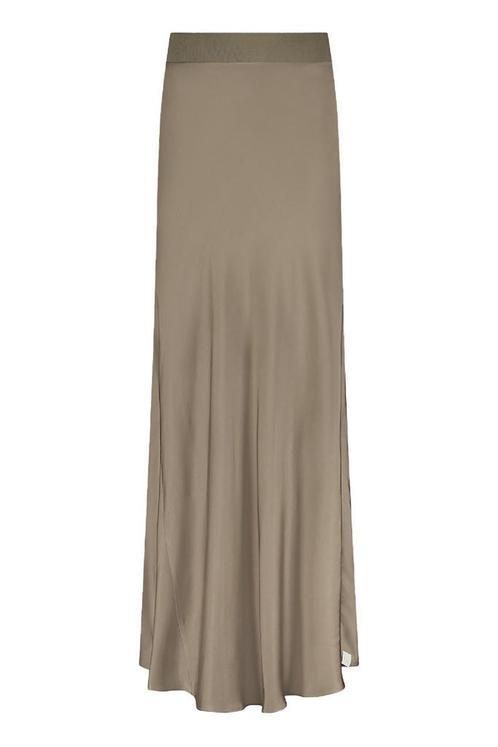 -50% Nukus  Nukus Fw24077 sasha skirt  maat M, Kleding | Dames, Rokken, Bruin, Nieuw, Verzenden