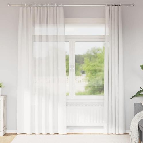 vidaXL Gordijnen voile met roedezakken 2 st wit, Huis en Inrichting, Stoffering | Gordijnen en Lamellen, Wit, Nieuw, Verzenden