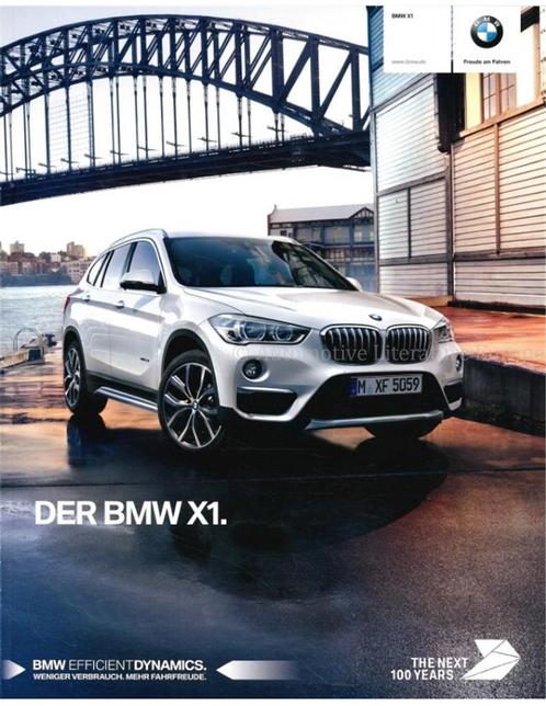 2017 BMW X1 BROCHURE DUITS, Boeken, Auto's | Folders en Tijdschriften, BMW