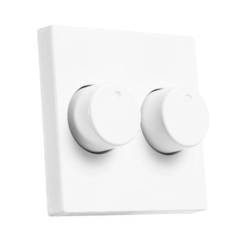 ION | Inzetplaat + Duo dimmerknop | V1/J1 Alpin Wit | beschikbaar voor biedingen