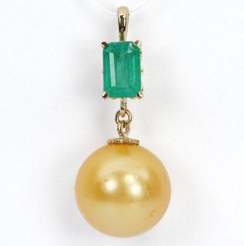 Zonder Minimumprijs - G&J - Hanger - 14 karaat Geel goud, Sieraden, Tassen en Uiterlijk, Antieke sieraden