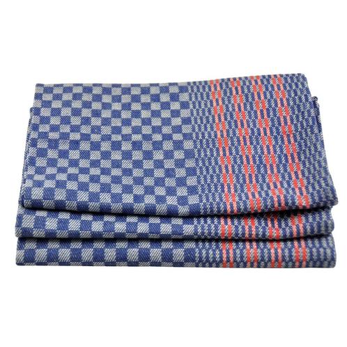GGM Gastro | (10 stuks) Halflinnen handdoek - 50 x 100 cm -, Huis en Inrichting, Badkamer | Badtextiel en Accessoires, Blauw, Nieuw