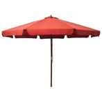 Terracottakleurige Parasol 330cm | Tweedekansje | 40% Kor..., Ophalen of Verzenden, Nieuw, 3 tot 4 meter, Stokparasol