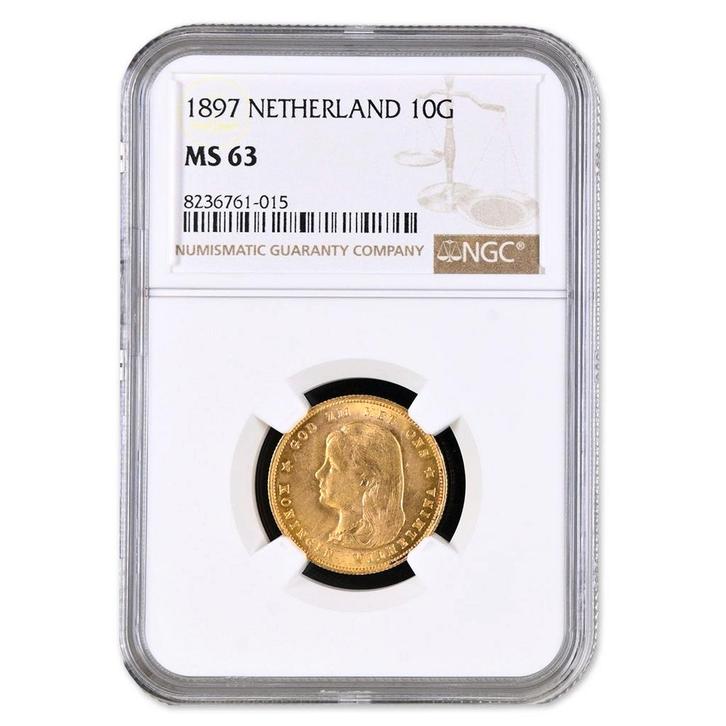 Gouden 10 Gulden Wilhelmina 1897, Postzegels en Munten, Munten | Nederland, Verzenden