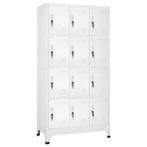 vidaXL Lockerkast met 12 compartimenten 90x45x180 cm, Verzenden, Nieuw