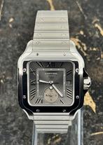 Cartier Santos de Cartier Large - Dual Time - WSSA0076, Sieraden, Tassen en Uiterlijk, Horloges | Heren, Nieuw, Staal, Polshorloge