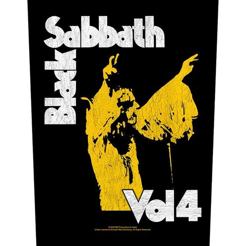 Black Sabbath - Vol 4 - Backpatch officiële merchandise, Verzamelen, Muziek, Artiesten en Beroemdheden, Kleding, Nieuw, Ophalen of Verzenden